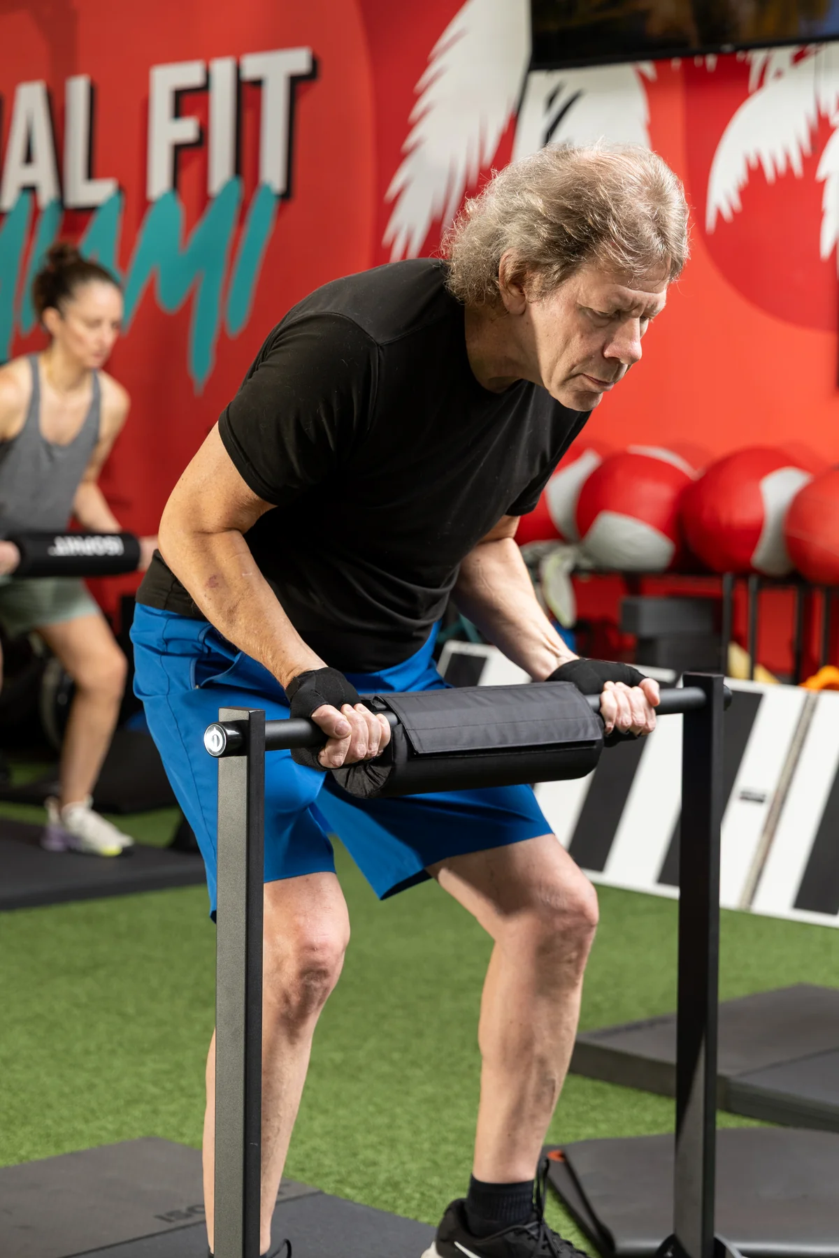 Adult training with ISOPHIT equipment during Prime Strength 30 in Miami Shores
